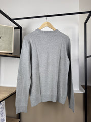 Pull col V Tommy Hilfiger gris clair