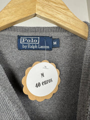 Pull col rond Ralph Lauren gris