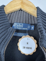 Pull camionneur en maille Ralph Lauren noir