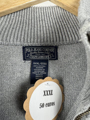 Pull camionneur Polo Jeans Ralph Lauren gris drapeau