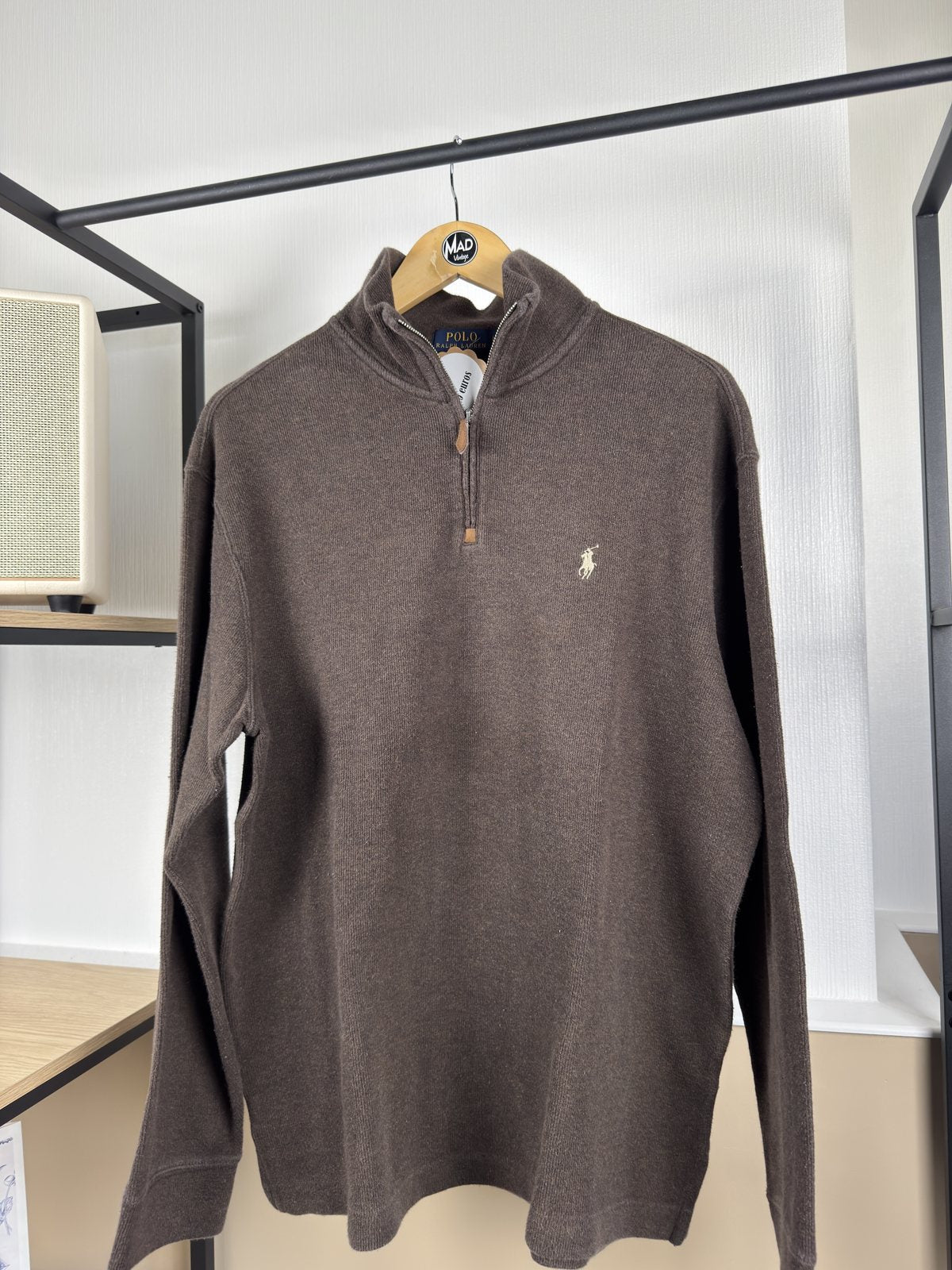 Pull camionneur Ralph Lauren marron