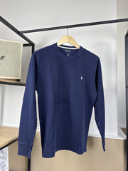 Pull gaufré Ralph Lauren marine