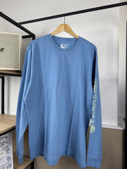 T-shirt manches longues Carhartt bleu logo manche