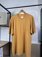 T-shirt Carhartt moutarde à poche