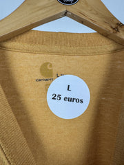 T-shirt Carhartt moutarde à poche