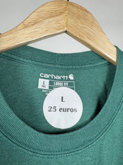 T-shirt Carhartt vert à poche
