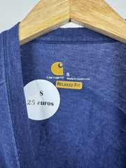 T-shirt Carhartt bleu chiné imprimé dos