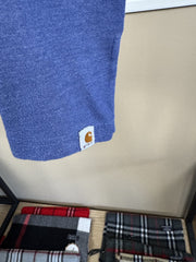 T-shirt Carhartt bleu chiné imprimé dos