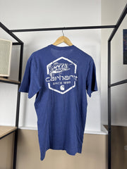 T-shirt Carhartt bleu chiné imprimé dos