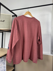 T-shirt manches longues Carhartt bordeaux chiné logo manche