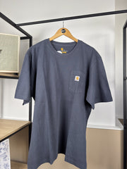 T-shirt Carhartt bleu ardoise à poche