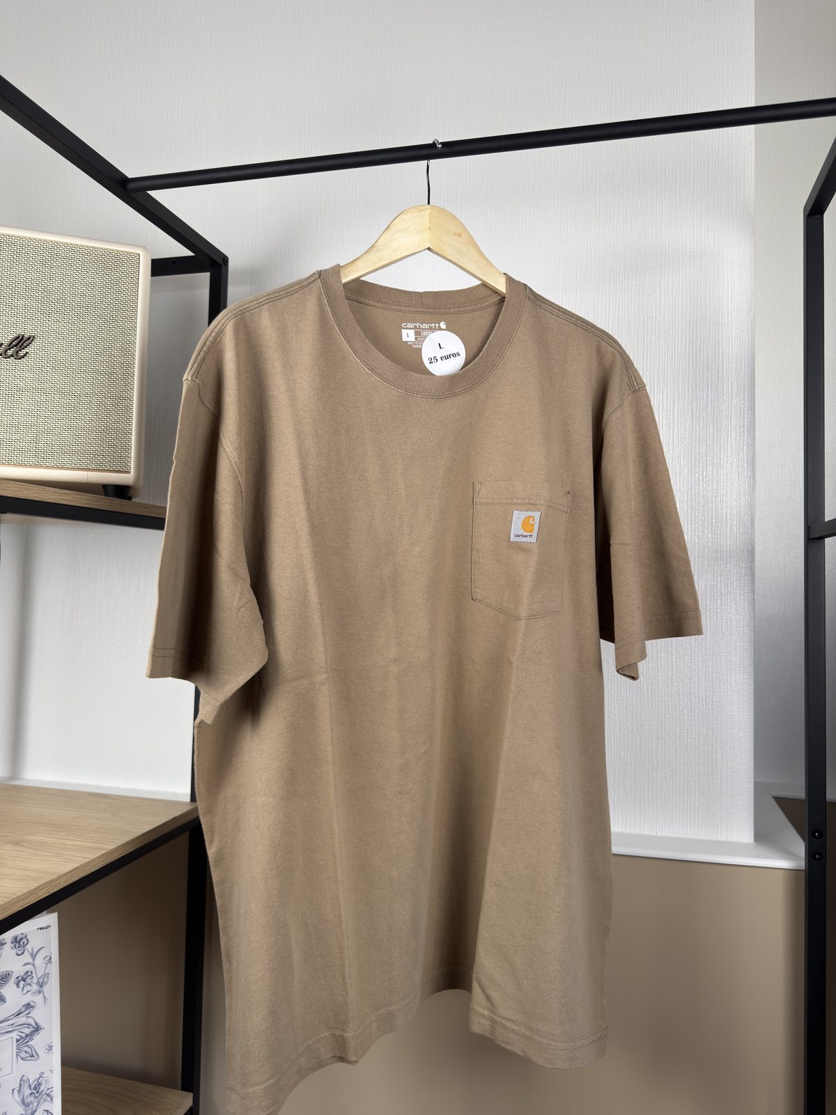 T-shirt Carhartt taupe à poche