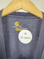 T-shirt Carhartt marine à poche imprimé dos