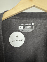 T-shirt henley manches longues Carhartt noir à poche