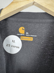T-shirt henley Carhartt noir à poche