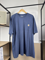T-shirt Carhartt bleu chiné à poche