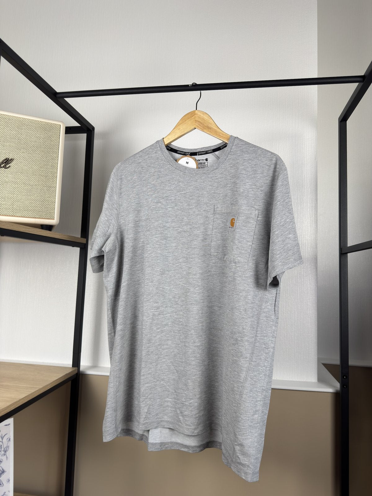 T-shirt Carhartt Force gris chiné à poche