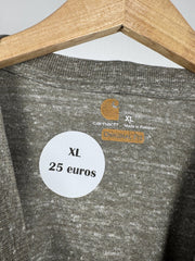 T-shirt Carhartt kaki chiné à poche